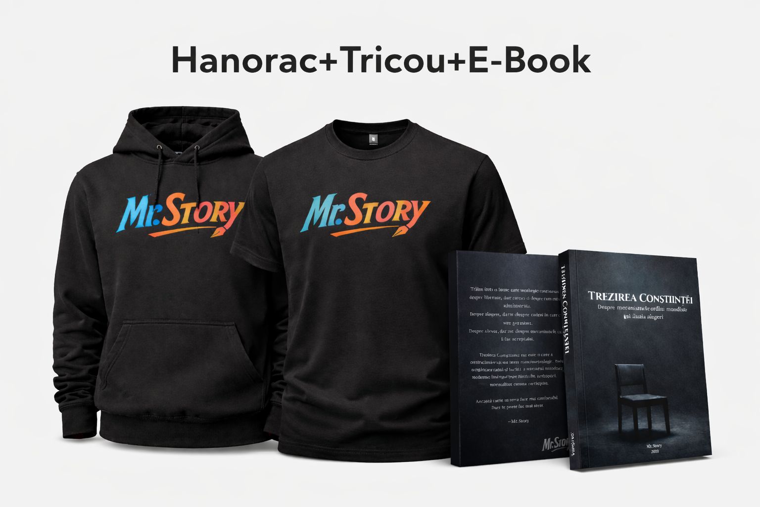 Bundle Mr.Story- Hanorac+Tricou+E-Book