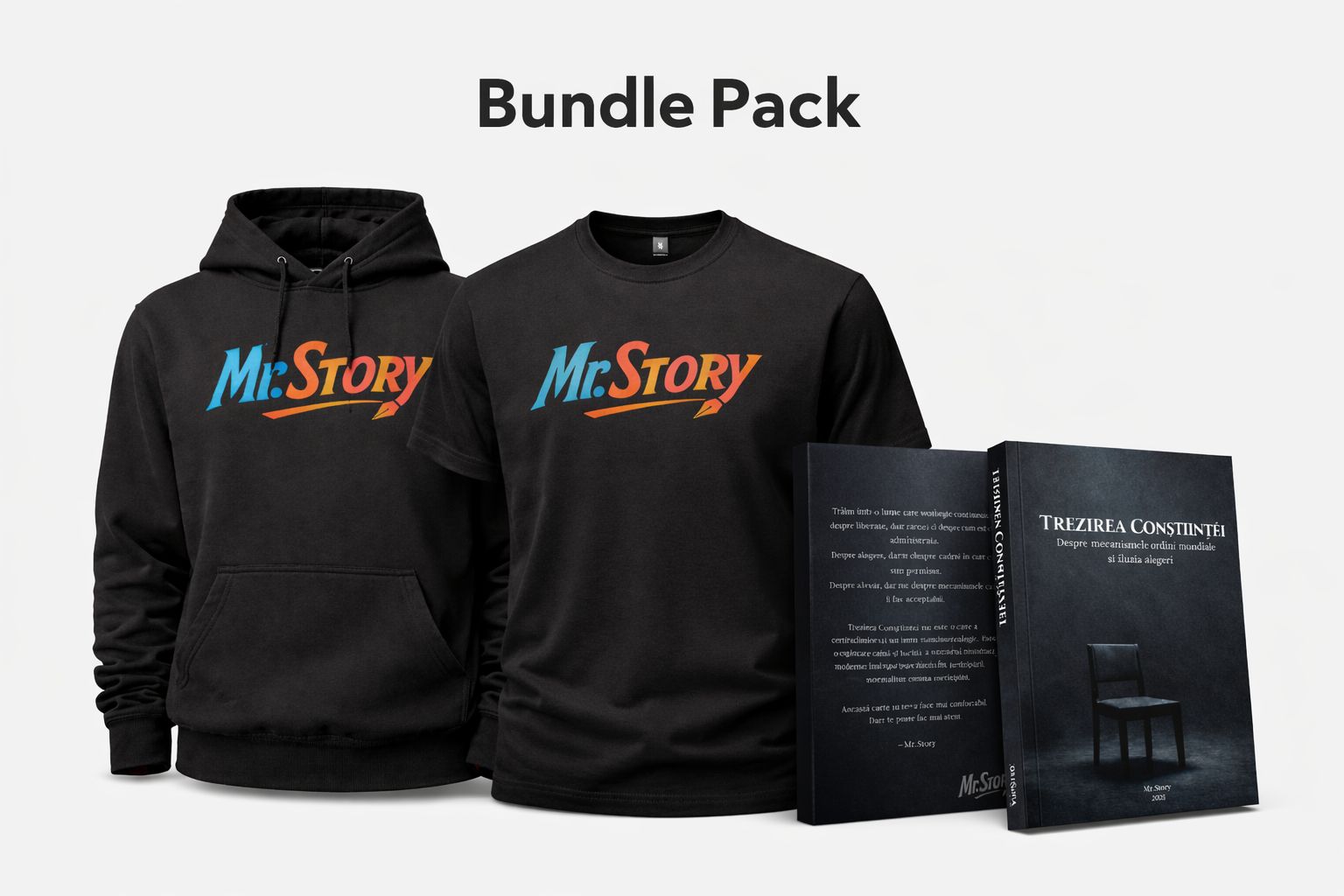 Bundle Mr.Story- Hanorac+Tricou+E-Book