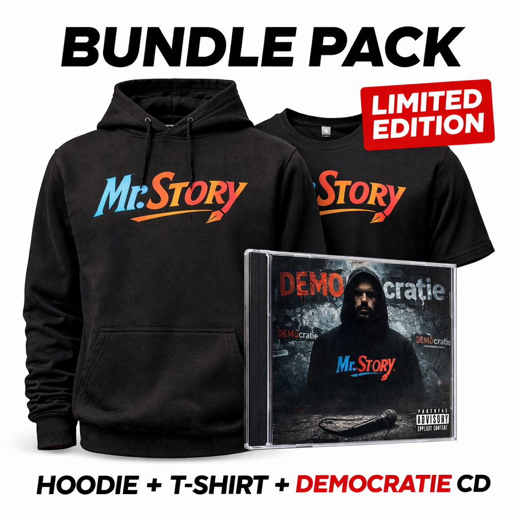 MR.STORY BUNDLE — Hanorac + Tricou + Album „DEMOcratie